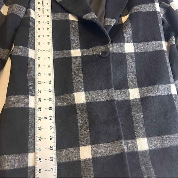 Finders Keepers Revolve Windowpane Plaid Women's Large Black And White Jacket - Picture 7 of 13